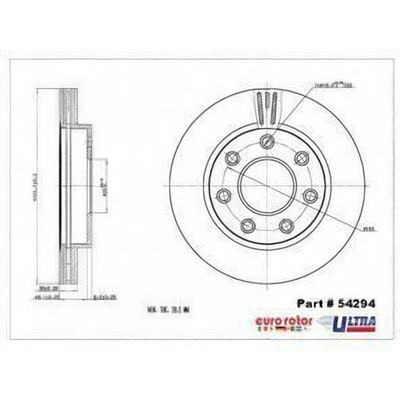 Front Premium Rotor by EUROROTOR - 54294 pa7