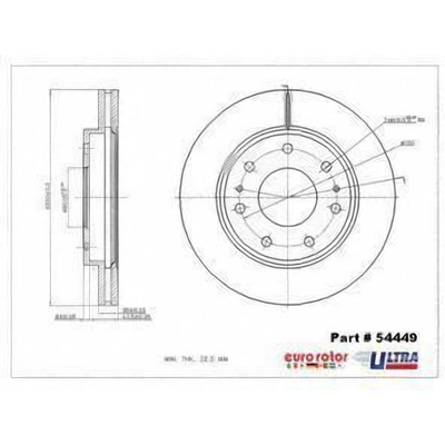 Front Premium Rotor by EUROROTOR - 54449 pa9