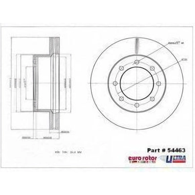 Front Premium Rotor by EUROROTOR - 54463 pa6