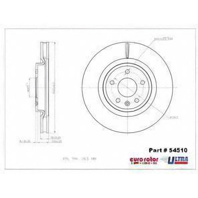 Disque avant de qualit� sup�rieur by EUROROTOR - 54510 pa7