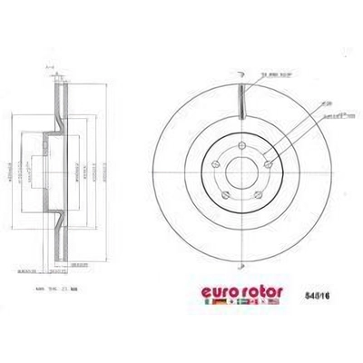 Front Premium Rotor by EUROROTOR - 54516 pa1