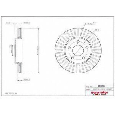 Front Premium Rotor by EUROROTOR - 55136 pa1