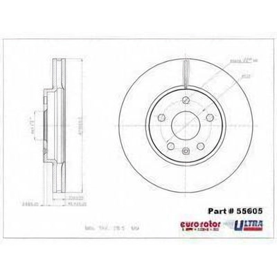Front Premium Rotor by EUROROTOR - 55605 pa2