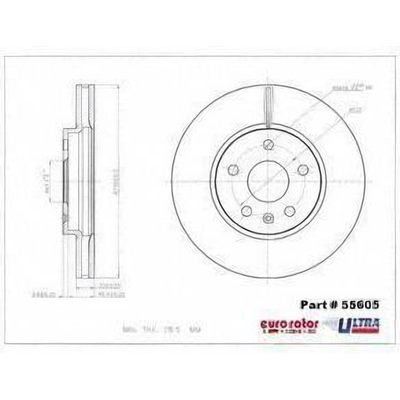 Disque avant de qualité supérieur par EUROROTOR - 55605 pa2