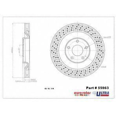 Front Premium Rotor by EUROROTOR - 55963 pa6