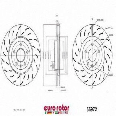 Front Premium Rotor by EUROROTOR - 55972 pa8