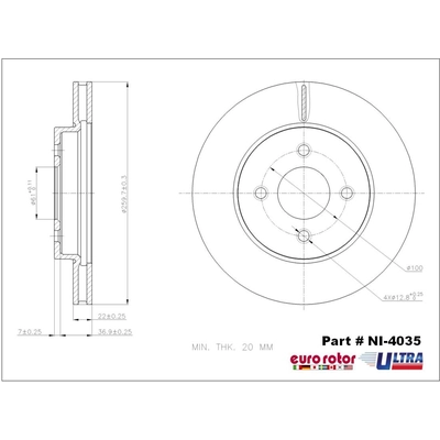 EUROROTOR - NI4035 - Front Premium Rotor pa3
