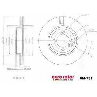 Front Premium Rotor by EUROROTOR - BM781 pa1