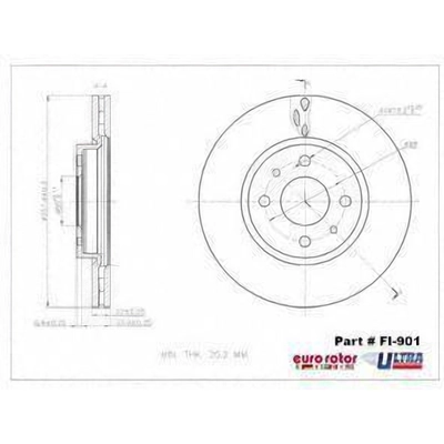 Front Premium Rotor by EUROROTOR - FI901 pa8