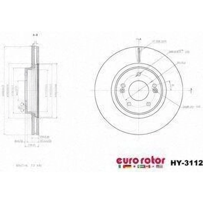 EUROROTOR - HY3112 - Front Premium Rotor pa2