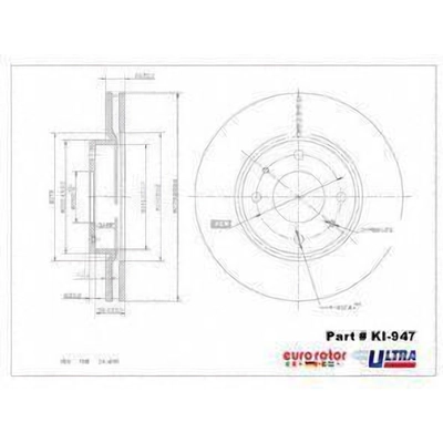 Disque avant de qualit� sup�rieur by EUROROTOR - KI947 pa7