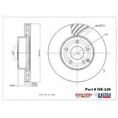 Front Premium Rotor by EUROROTOR - ME249 pa8