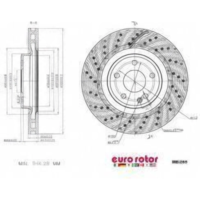 EUROROTOR - ME265 - Disque avant de qualité supérieur pa2