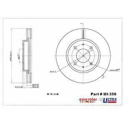 Front Premium Rotor by EUROROTOR - MI359 pa1