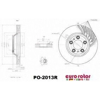Front Premium Rotor by EUROROTOR - PO2013R pa1