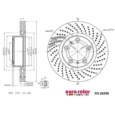 Front Premium Rotor by EUROROTOR - PO2029R pa3