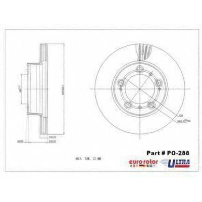 Front Premium Rotor by EUROROTOR - PO288 pa1
