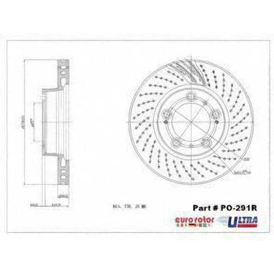 Front Premium Rotor by EUROROTOR - PO291R pa6