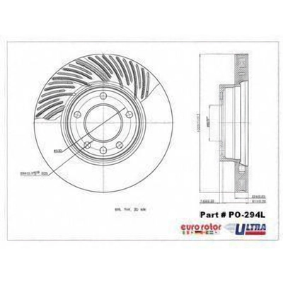 Front Premium Rotor by EUROROTOR - PO294L pa1