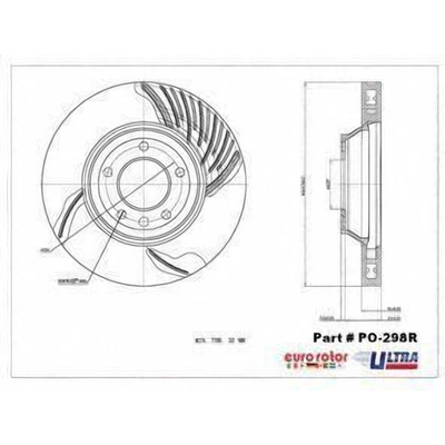 Front Premium Rotor by EUROROTOR - PO298R pa8