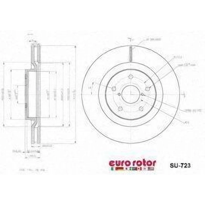 EUROROTOR - SU723 - Front Premium Rotor pa2