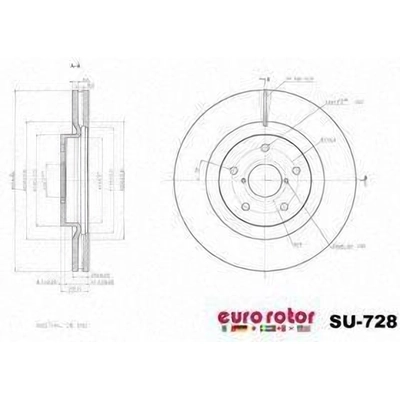 EUROROTOR - SU728 - Disque avant de qualit� sup�rieur pa1