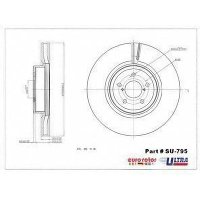 Front Premium Rotor by EUROROTOR - SU795 pa1