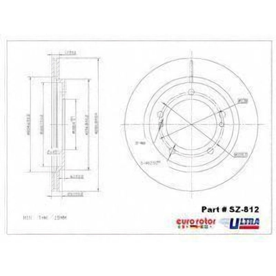 Front Premium Rotor by EUROROTOR - SZ812 pa1