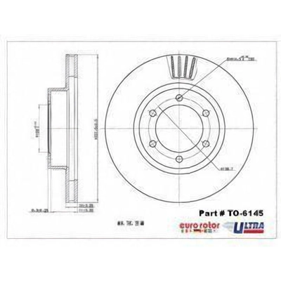 Front Premium Rotor by EUROROTOR - TO6145 pa1