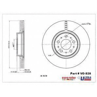 Front Premium Rotor by EUROROTOR - VO928 pa1