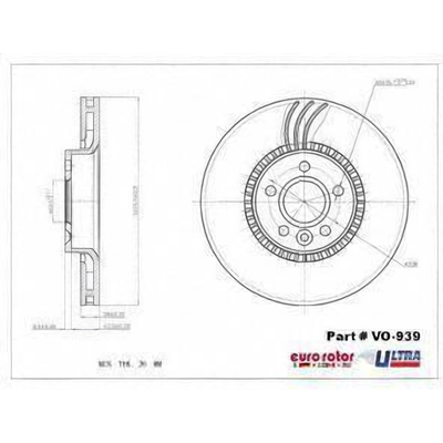 Front Premium Rotor by EUROROTOR - VO939 pa1