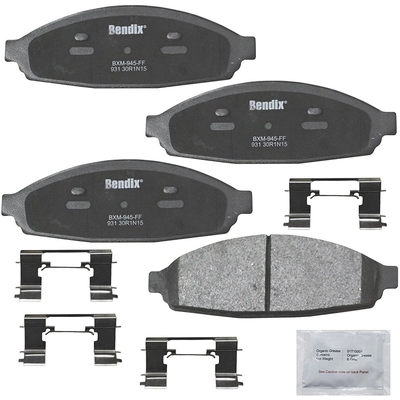 Front Premium Semi Metallic Pads by BENDIX - CFM931 pa2