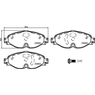 BREMBO - P85147 - Brake Pads pa1