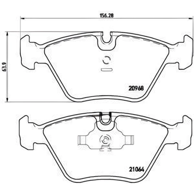 Front Premium Semi Metallic Pads by BREMBO - P06012 pa6