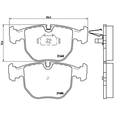 Plaquettes avant semi-métallique de qualité supérieur by BREMBO - P06021 pa6