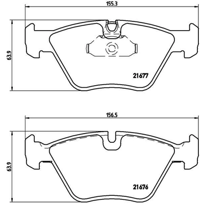 Front Premium Semi Metallic Pads by BREMBO - P06022 pa4