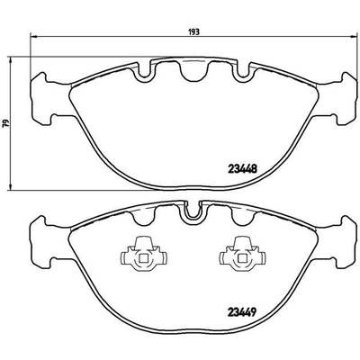 Plaquettes avant semi-métallique de qualité supérieur by BREMBO - P06028 pa4