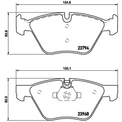 Plaquettes avant semi-métallique de qualité supérieur by BREMBO - P06036 pa4