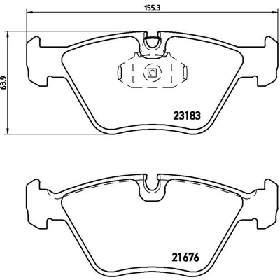 Plaquettes avant semi-métallique de qualité supérieur by BREMBO - P06043 pa4