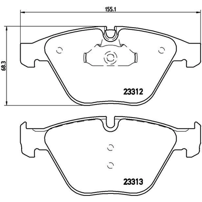 Front Premium Semi Metallic Pads by BREMBO - P06054 pa4