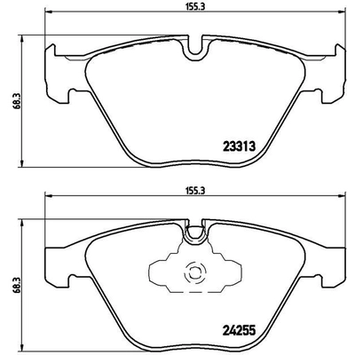 Plaquettes avant semi-métallique de qualité supérieur by BREMBO - P06055 pa4