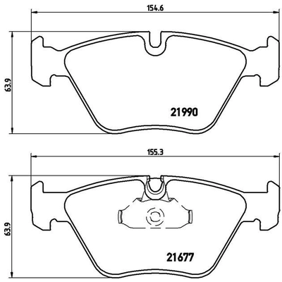 Front Premium Semi Metallic Pads by BREMBO - P06065 pa5