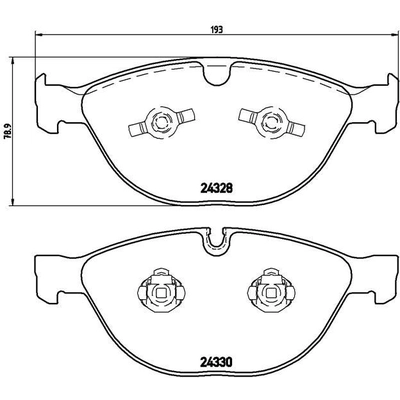 Plaquettes avant semi-métallique de qualité supérieur by BREMBO - P06066 pa7