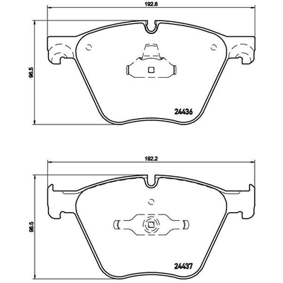 Front Premium Semi Metallic Pads by BREMBO - P06073 pa4