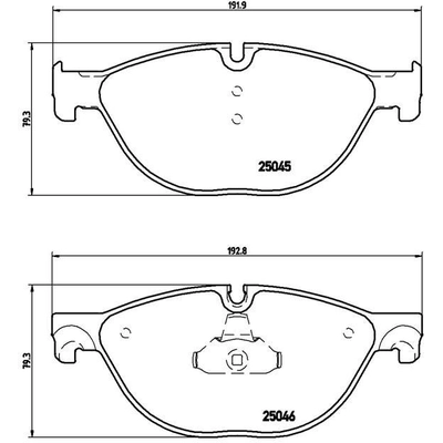 Front Premium Semi Metallic Pads by BREMBO - P06076 pa7