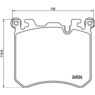 Plaquettes avant semi-m�tallique de qualit� sup�rieur by BREMBO - P06077 pa6