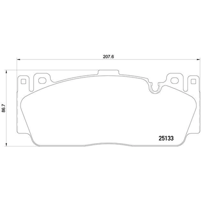 Plaquettes avant semi-métallique de qualité supérieur by BREMBO - P06079 pa6