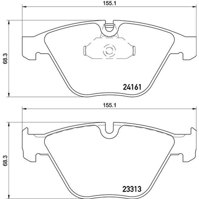 Plaquettes avant semi-métallique de qualité supérieur by BREMBO - P06081 pa4