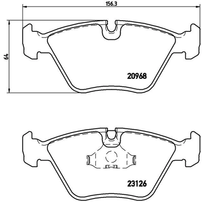 Front Premium Semi Metallic Pads by BREMBO - P36007 pa4