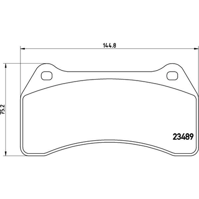 Plaquettes avant semi-métallique de qualité supérieur by BREMBO - P36014 pa5